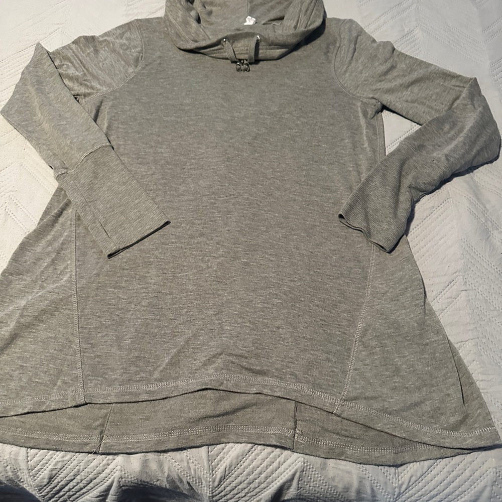 Cozy Gray Cowl Neck Sweater